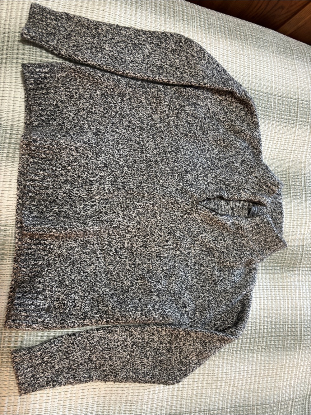 Eddie Bauer Marled Gray Cowl Neck Sweater